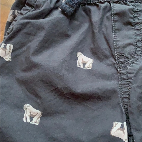 Joe Fresh Light Weight Khaki Shorts Gorilla Pattern - Picture 2 of 4